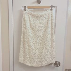 White Lace Vintage Skirt
